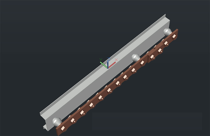 دانلود فایل اتوکد میله ارت سه‌بعدی dwg در اتوکد