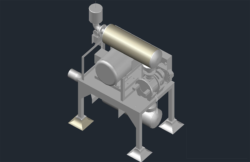 دانلود فایل اتوکد بلوور سه‌بعدی dwg در اتوکد
