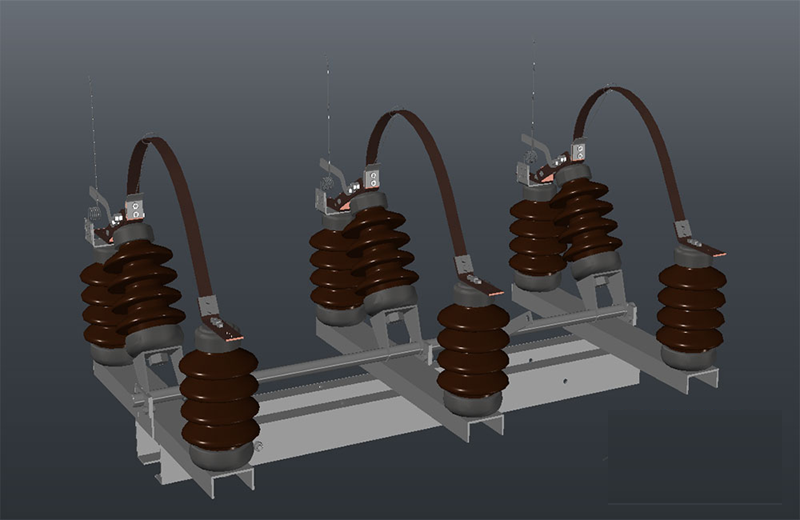 دانلود فایل اتوکد کلیدهای قطع و وصل متوسط ولتاژ dwg در اتوکد