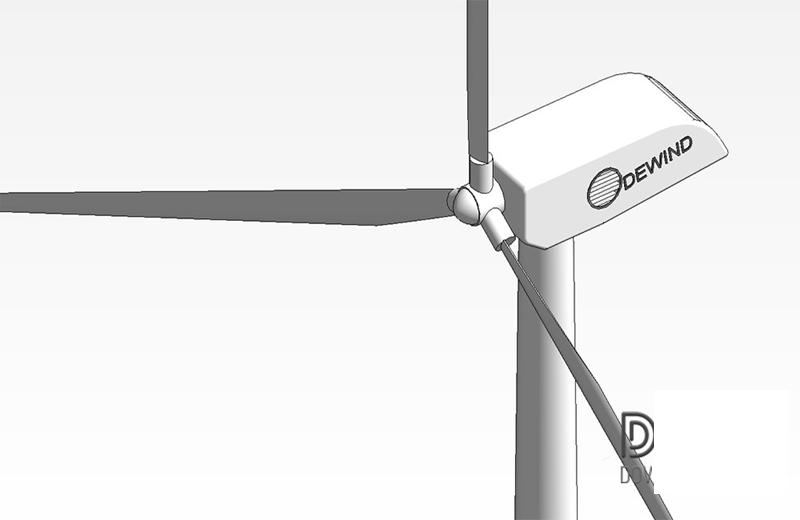 دانلود فایل اتوکد توربین بادی سه‌بعدی dwg در اتوکد