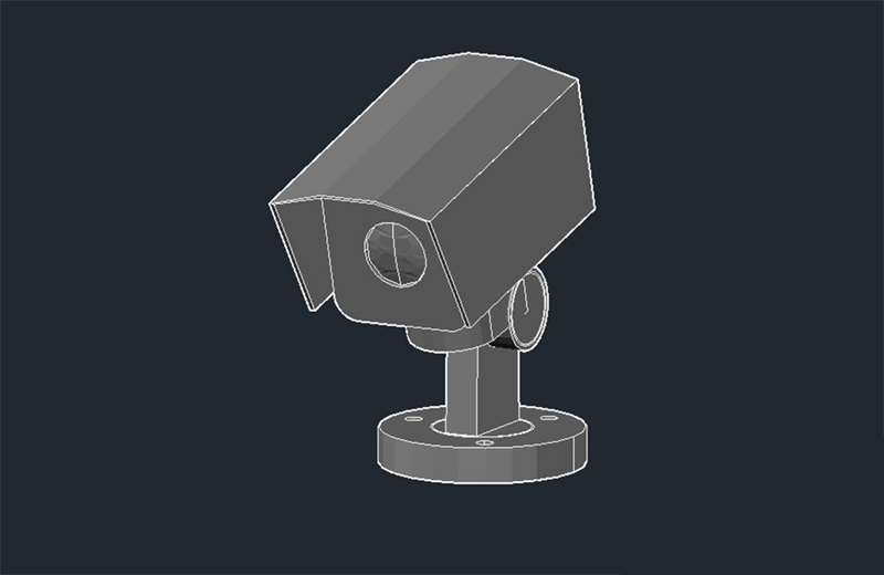 دانلود فایل اتوکد دوربین مدار بسته dwg در اتوکد