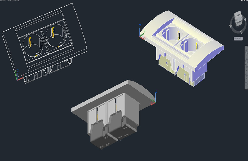 دانلود فایل اتوکد پاورپوینت سه‌بعدی dwg در اتوکد