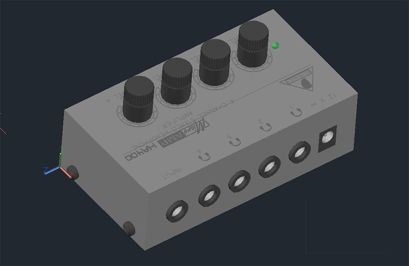دانلود فایل اتوکد آمپلی‌فایر 3D CAD Drawings