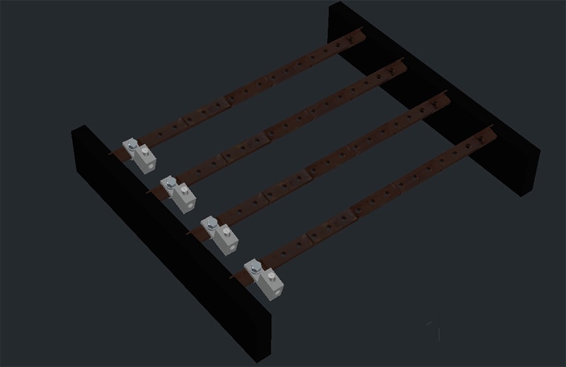 دانلود فایل اتوکد باس‌بار 3D DWG