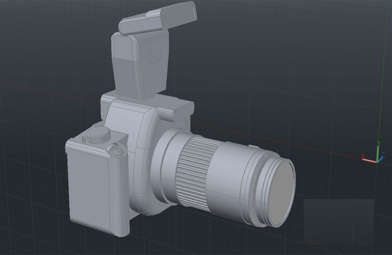 دانلود فایل اتوکد دوربین سه‌بعدی dwg در اتوکد