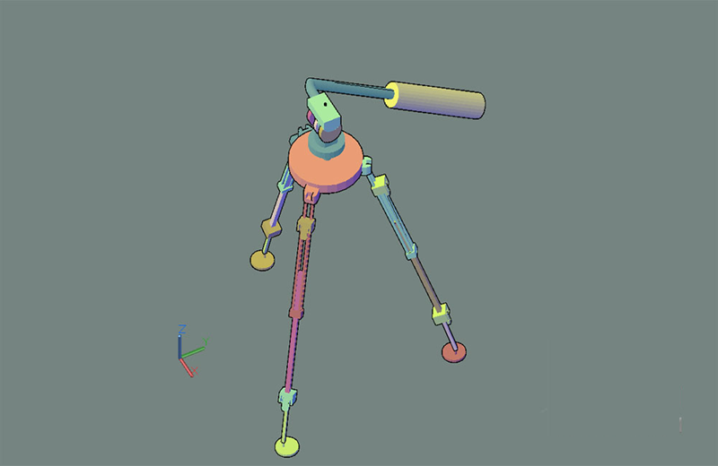  دانلود فایل اتوکد سه‌پایه برای دوربین dwg در اتوکد